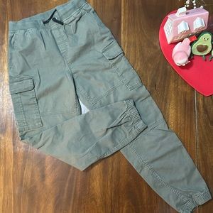 H & M Chino, slim fit cargo pants with functional drawstring